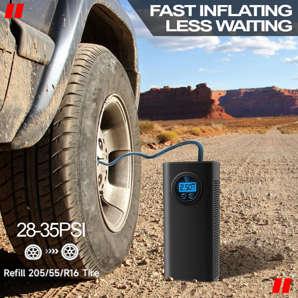 Car Tire Inflator Cordless and Rechargeable